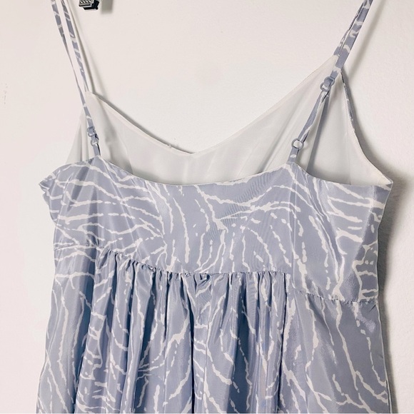 SUSANA MONACO Womans Grey Print Spaghetti Strap Mini Dress Size 2 - Picture 8 of 12